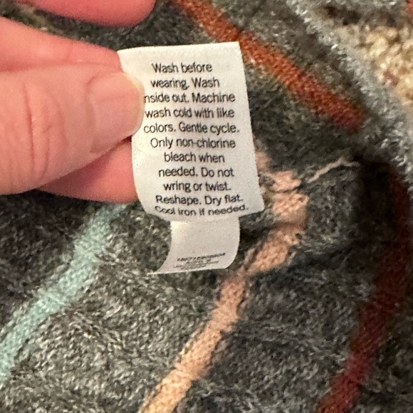 SO Grey Stripe Crew Ribbed Sweater Women's Sz. Small NWT - Picture 8 of 8